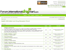 Tablet Screenshot of forum.internationaldrugmart.com